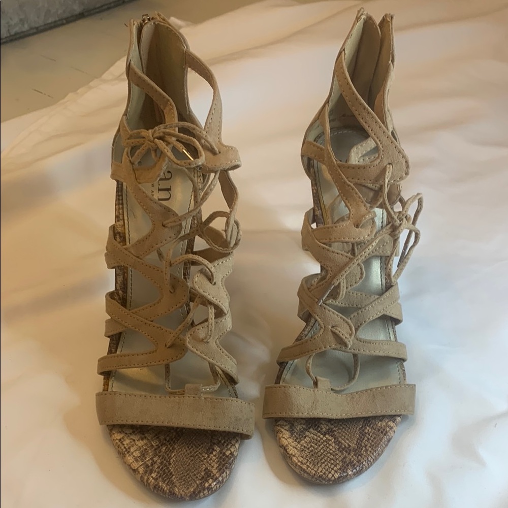 Tan Strappy Sandals